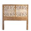 Cabeceira Madeira Teca Branqueada 165 x 7 x 160