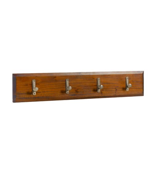 Cabide De Parede Flamingo Com 4 Cabides 80 x 15