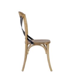 Alternative view of Cadeira de carvalho e ferro 50 x 50 x 92