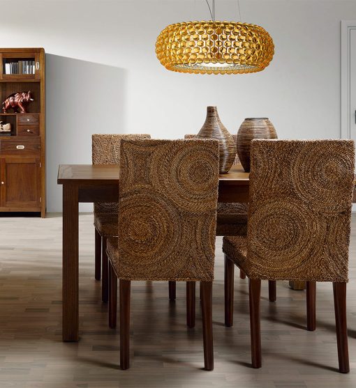 RATTAN - Cadeira de mogno e vime 46 x 50 x 100 - Image 3