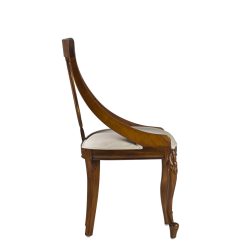 Alternative view of Cadeira de mogno e tecido 50*47*90