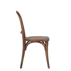 Alternative view of Cadeira de carvalho e vime 45 x 54 x 89