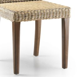 Alternative view of RATTAN - Cadeira de mogno e vime 45 x 47 x 100