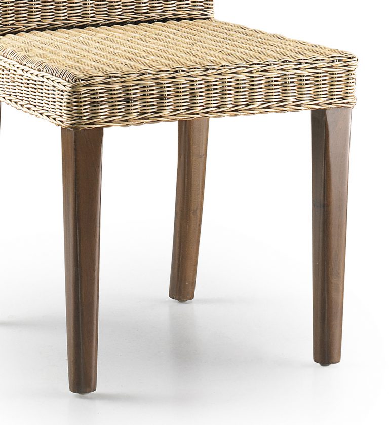 RATTAN - Cadeira de mogno e vime 45 x 47 x 100 - Image 2