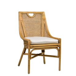 Cadeira Rattan Bistro Com Almofada 56 x 62 x 90