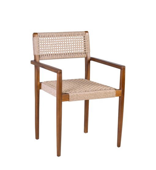 Cadeira Trançada Poltrona Teka 53 x 51 x 80