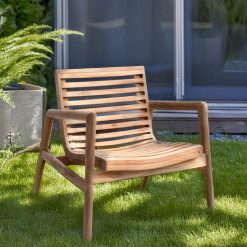 Cadeira de braços em teca 70 x 60 x 70
