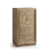 Cómoda Alta Merapi Com 6 Gavetas 60 x 45 x 110