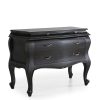 Cómoda Preta Vintage De 4 Gavetas 110 x 55 x 80