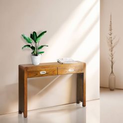 Consola estreita em mindi 110 x 30 x 76