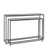 Consolas Antigas De Bronze E Prata S/2 120 x 25 x 80 / 100 x 25 x 70