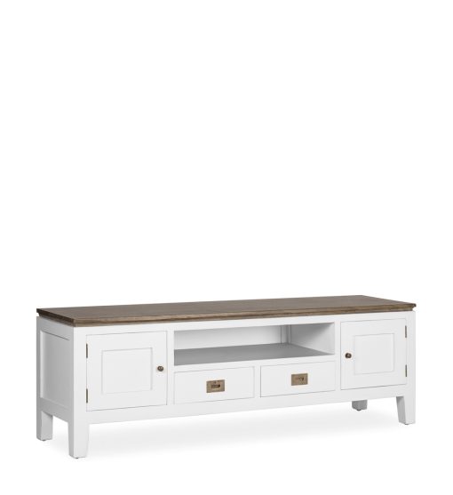 Everest Armário Tv 2 Gavetas 2 Portas 1 Furo 150 x 40 x 50