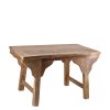 Mesa De Centro De Teca Natural 85 x 50 x 52