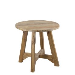 Mesa De Centro Redonda Teka 50 x 50 x 50
