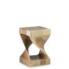 Mesa Lateral Quadrada Tronco Curvo 30 x 30 x 45
