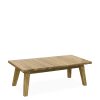 Mesa Teka De Canto Esculpida 120 x 60 x 40