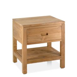 Mesa Teka Teide 1 Gaveta 1 Prateleira 45 x 40 x 52