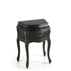 Mesa Vintage Preta 2 Gavetas 57 x 40 x 70