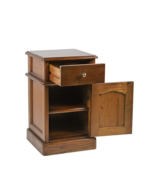 Mesa auxiliar de mogno com acessórios de bronze 40 x 40 x 65 - Image 5