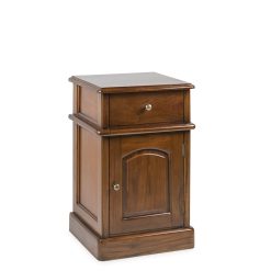 Mesa auxiliar de mogno com acessórios de bronze 40 x 40 x 65