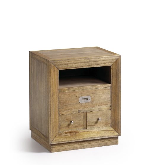 Mesa de cabeceira em mindi 50 x 40 x 60