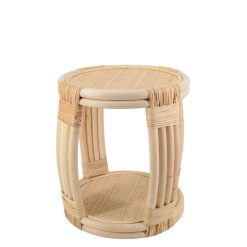 Mesa de centro de rattan 44 x 44 x 46