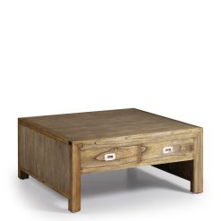 Mesa de centro em mindi 100 x 100 x 45