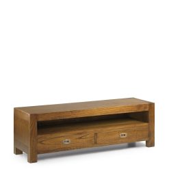 Móvel TV em mindi com 2 gavetas 130 x 40 x 40