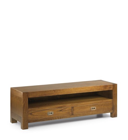 Móvel TV em mindi com 2 gavetas 130 x 40 x 40