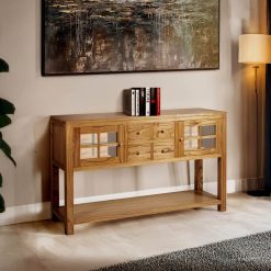 Móvel auxiliar em mindi 128 x 40 x 80