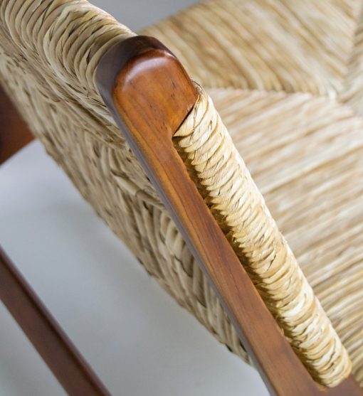 RATTAN - Poltrona de teca e pandã 60 x 83 x 75 - Image 4