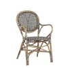 Poltrona Bistro Preta 56 x 56 x 92