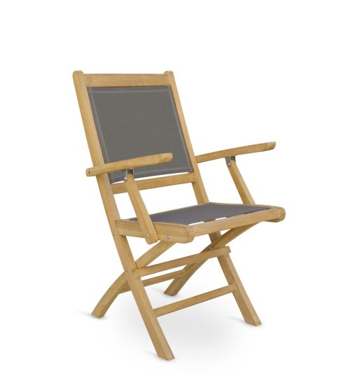 Poltrona De Jardim Dobrável Tela 55 x 60 x 90