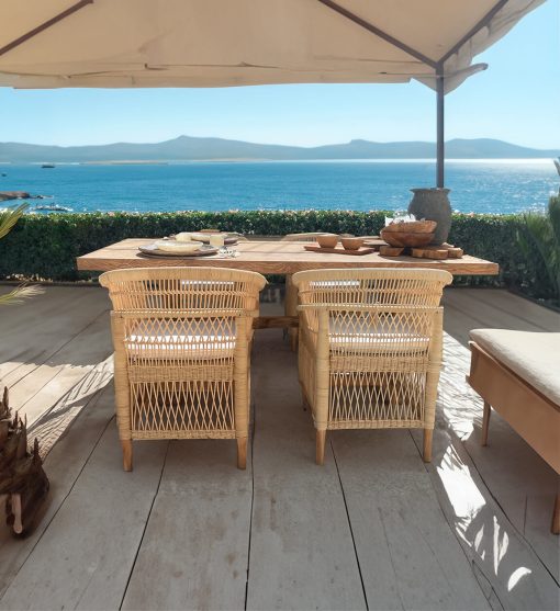 RATTAN - Poltrona de vime com almofada 68 x 62 x 84 - Image 5