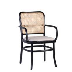 Poltrona Estofada Teka Preta 56 x 59 x 87