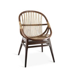 Poltrona Oval Rattan 60 x 56 x 95