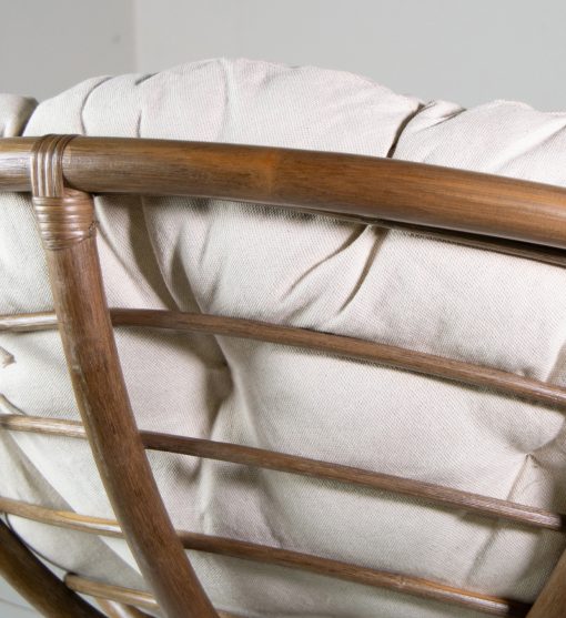 RATTAN - Poltrona papasan com almofada 100 x 100 x 75 - Image 3