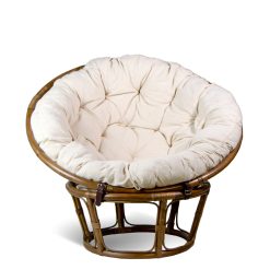 Poltrona Rattan Papasan Com Almofada 100 x 100 x 75
