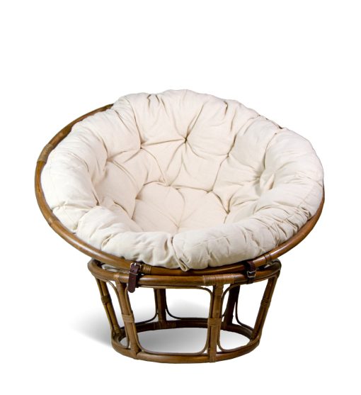 Poltrona Rattan Papasan Com Almofada 100 x 100 x 75