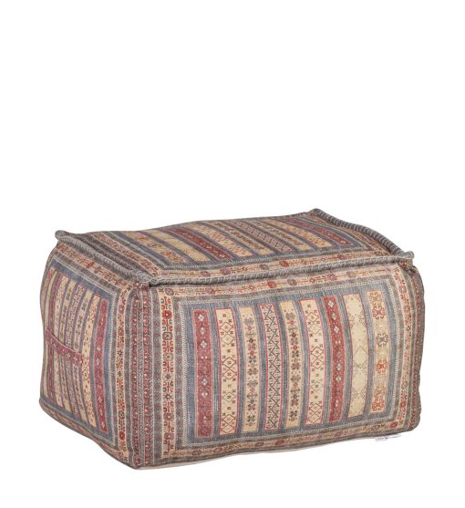 Pouf Quênia Multicolor 75 x 55 x 42