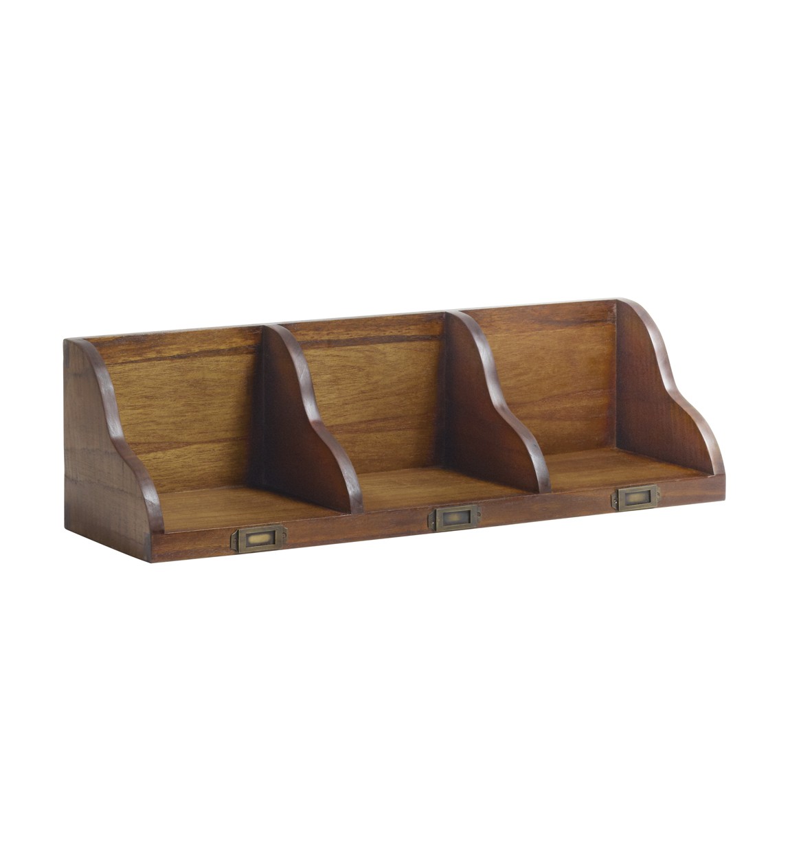 Prateleira de parede em mindi com 3 compartimentos 70 x 20 x 20