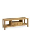 Teka Teide Armário Tv 2 Gavetas 1 Furo 130 x 40 x 45