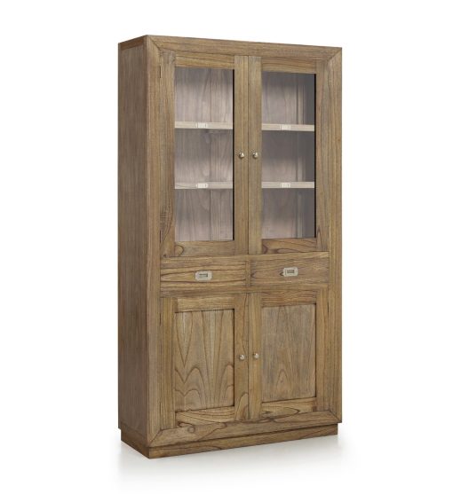 Vitrina em mindi 100 x 40 x 190