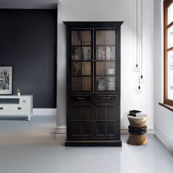 Vitrine em madeira de pinho 100 x 45 x 205
