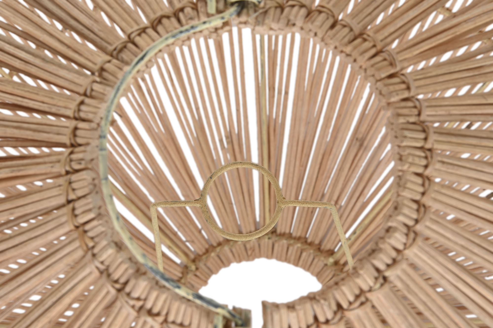 Abajur Bambu 120X120X60 Hecho A Mano Natural - Image 4