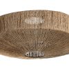 Abajur Rafia Metal 50X50X20 Natural (2 Unidades)