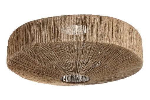 Abajur Rafia Metal 50X50X20 Natural (2 Unidades)