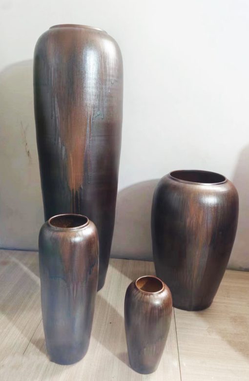 Anfora Cerâmica 38X38X117,5 Ceramica Vidrada - Image 5