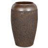 Anfora Cerâmica 38X38X60 Simil Oxido Castanho