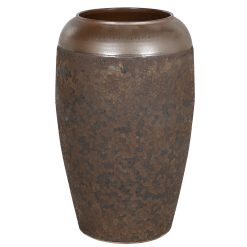 Anfora Cerâmica 38X38X60 Simil Oxido Castanho